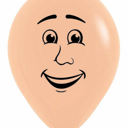 Palloncini Viso Uomo Pesca Blush 30cm 25pz