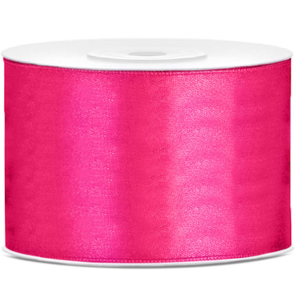 Nastro di raso fucsia 50mm 25m