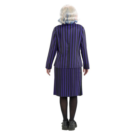 Costume Wednesday Uniforme scolastica nero/viola