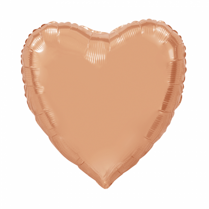 Palloncino ad elio Cuore Oro Rosa XL Vuoto 92 cm