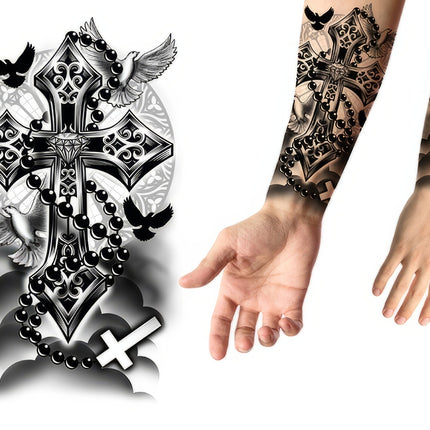 Croce finta tatuata 30 cm