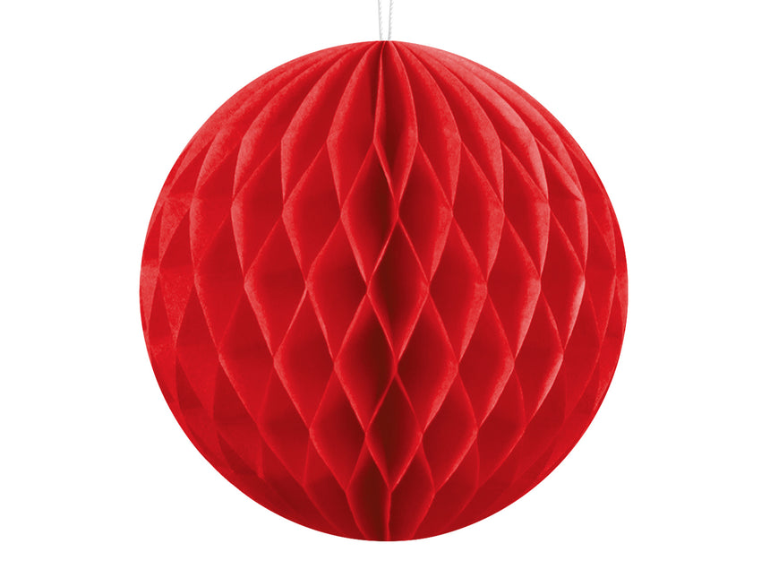 Palla a nido d'ape rossa 10 cm