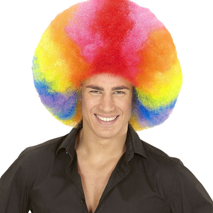 Parrucca colorata Afro Extra Big