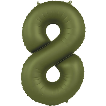 Palloncino 8 anni verde opaco 86 cm