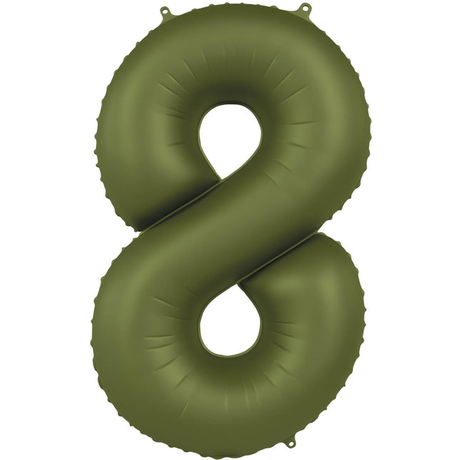 Palloncino 8 anni verde opaco 86 cm