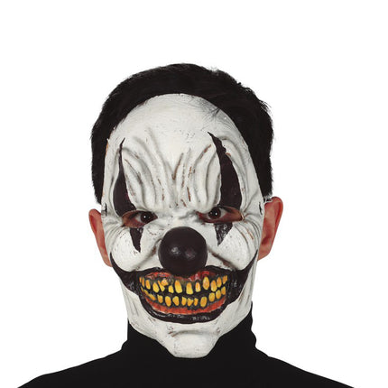 Maschera da clown di Halloween nera