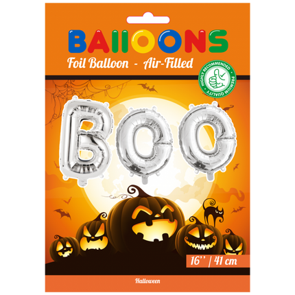 Palloncini Lettera Set Boo Argento 41cm