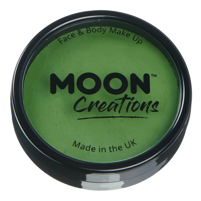 Moon Creations Pro Face Paint Cake Pots Verde Erba 36g