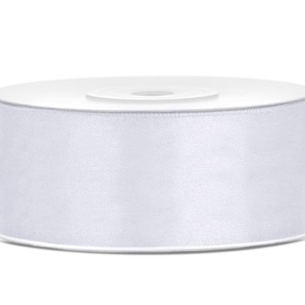 Nastro di raso bianco 25mm 25m