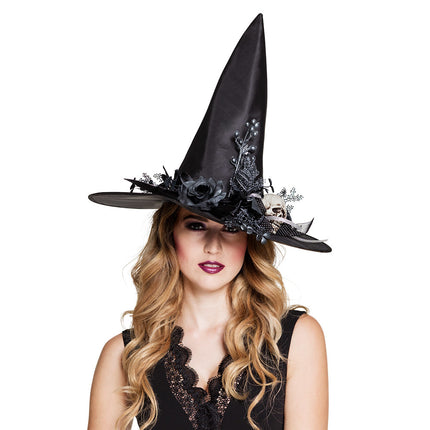 Teschi con cappello da strega di Halloween