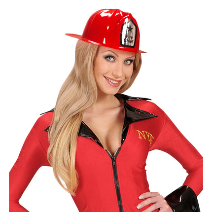 Casco da vigile del fuoco rosso
