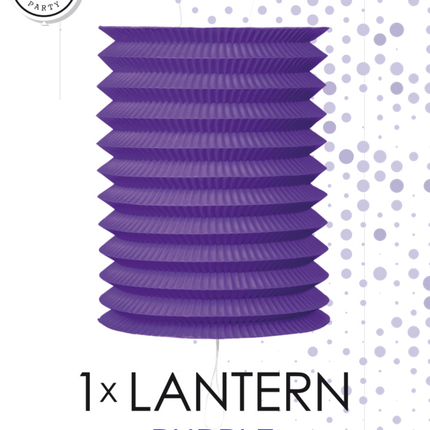 Lampione viola 16 cm