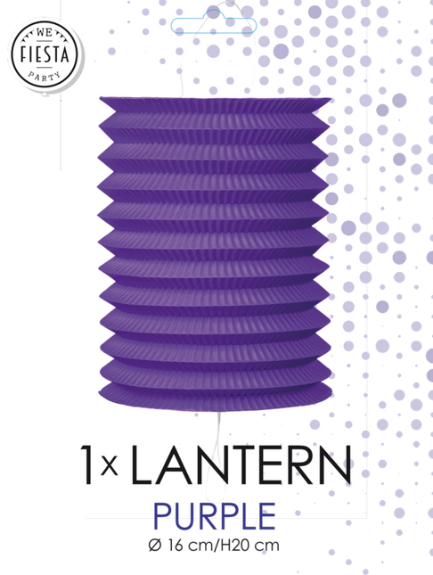 Lampione viola 16 cm