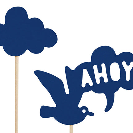 Cake topper Ahoy 22,5 cm 9 pezzi