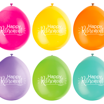 Palloncini Happy Retirement 28cm 10pz