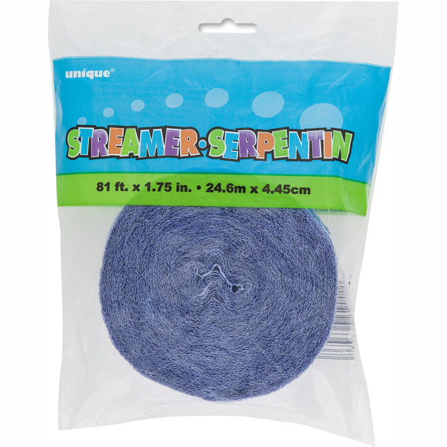 Ghirlanda di crêpe Azzurro 24m