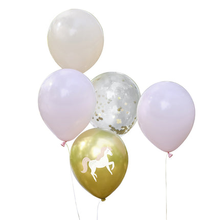 Palloncini Principesse Unicorno 30cm 5pz