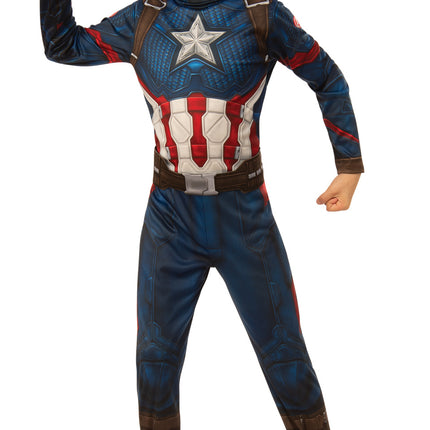 Costume da Capitan America bambino blu