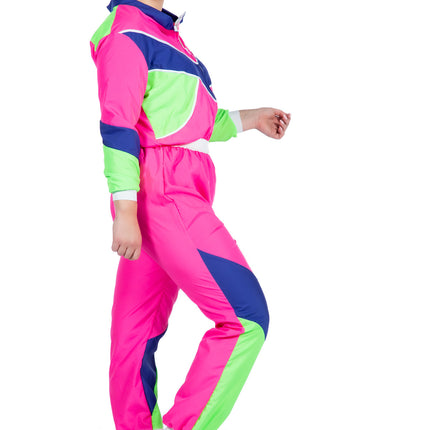 Tuta da ginnastica anni '80 Neon Donna