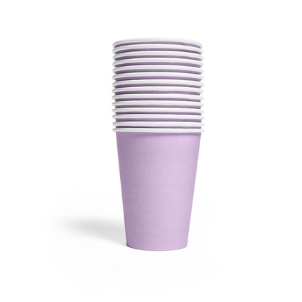 Bicchieri di carta lilla 210ml 14pz