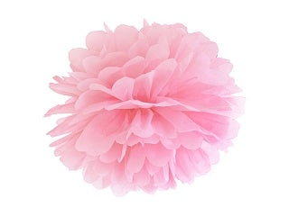 Pompon rosa chiaro 35 cm