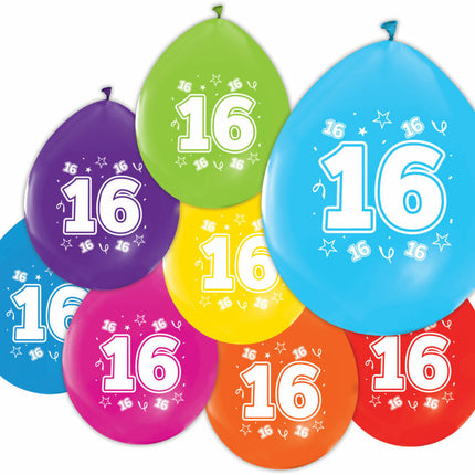 Palloncini colorati 16 anni 30 cm 8 pezzi