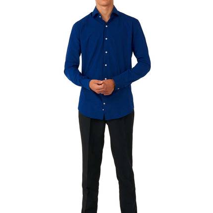 Camicia blu scuro ragazzo adolescente <tc>OppoSuits</tc>