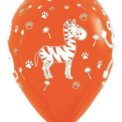 Palloncini Jungle Animals Fashion Mix 30cm 25pz