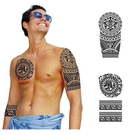 Tatuaggi finti neri uomo