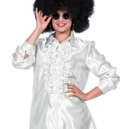 Camicetta Disco Ruffles Bianca