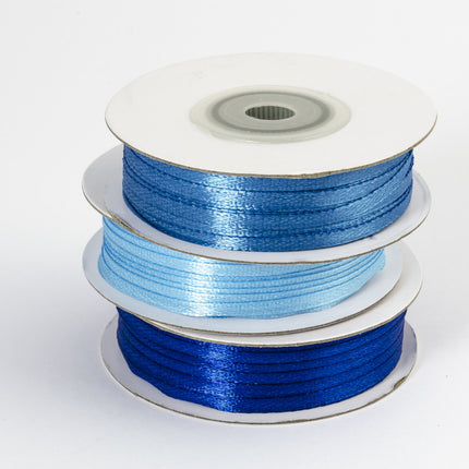 Nastro di raso azzurro 3mm 50m