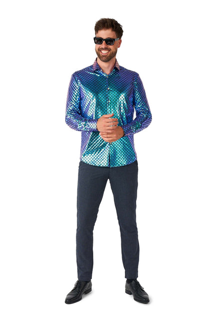Camicia Disco Mermaid Uomo <tc>OppoSuits</tc>