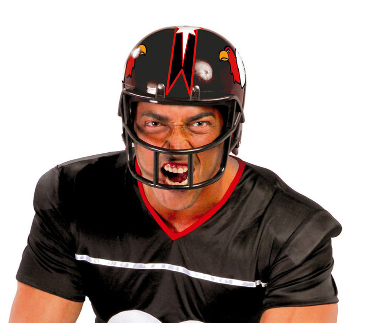 Casco da football americano nero