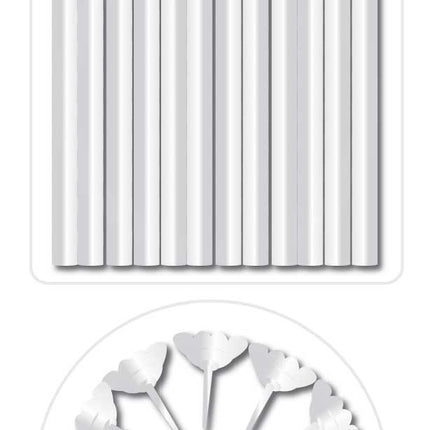 Portacandele bianco 6cm 24pz