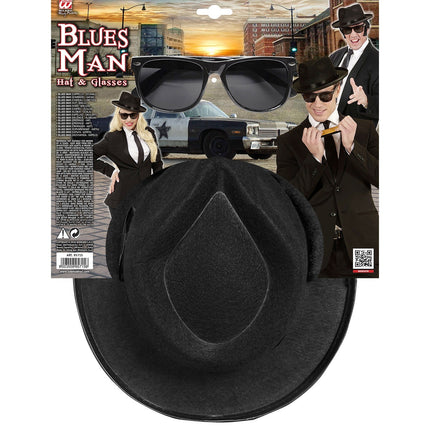 Set di costumi Blues Man 2 pezzi