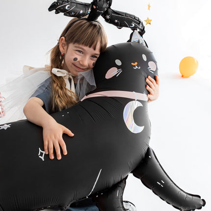 Palloncino ad elio Halloween Cat vuoto 95 cm