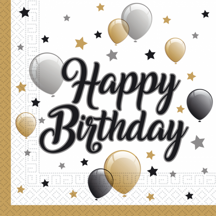 Tovaglioli di compleanno Milestone 33cm 20pz