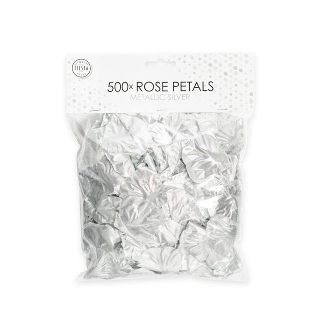 Petali di rosa d'argento metallici 500pz
