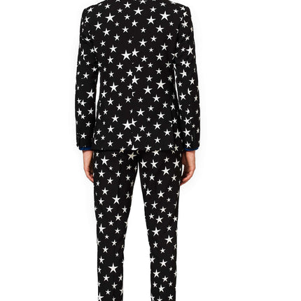 Tuta da uomo con stelle bianche e nere <tc>OppoSuits</tc>