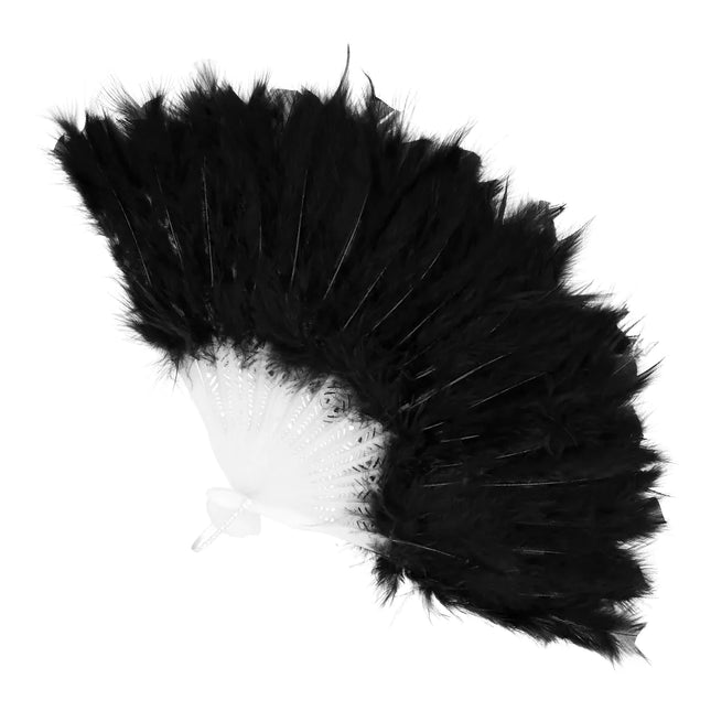 Ventaglio nero da 23 cm