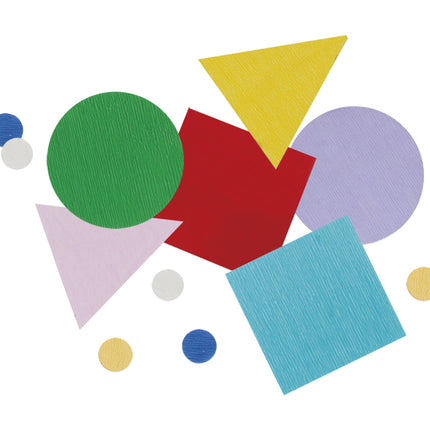 Coriandoli geometrici colorati