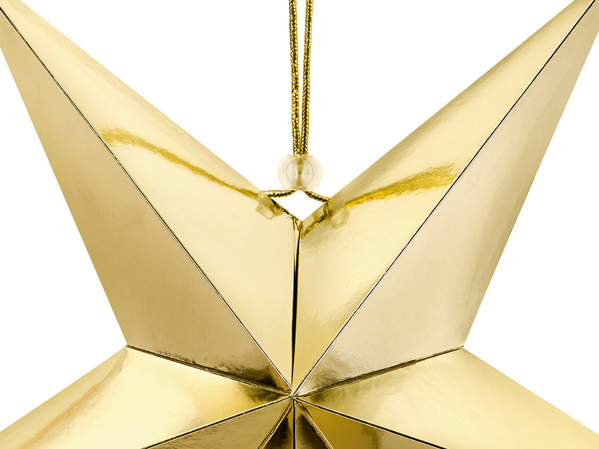 Stella lampioncino d'oro 45 cm