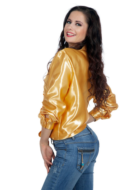 Camicetta Disco Ruffles Oro