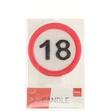 Cartello stradale Candela 18 anni