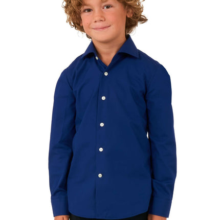 Camicia blu scuro Ragazzo <tc>OppoSuits</tc>