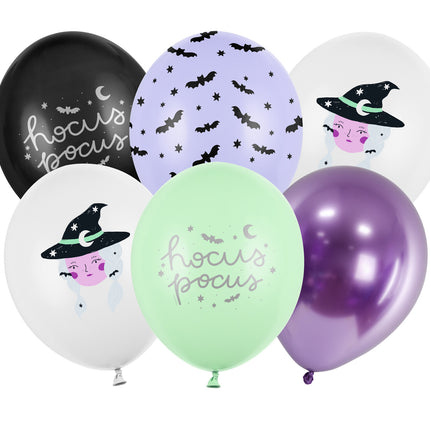Palloncini di Halloween Hocus Pocus 30 cm 6 pezzi