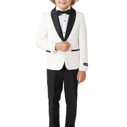 Ragazzo in smoking bianco <tc>OppoSuits</tc>