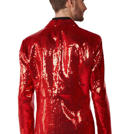Paillet Blazer rosso uomo <tc>Suitmeister</tc>