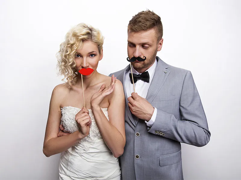 Labbra Photobooth Rosso 6 pezzi