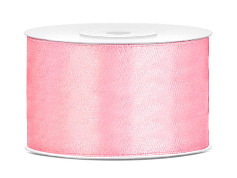 Nastro di raso rosa chiaro 38 mm 25 m